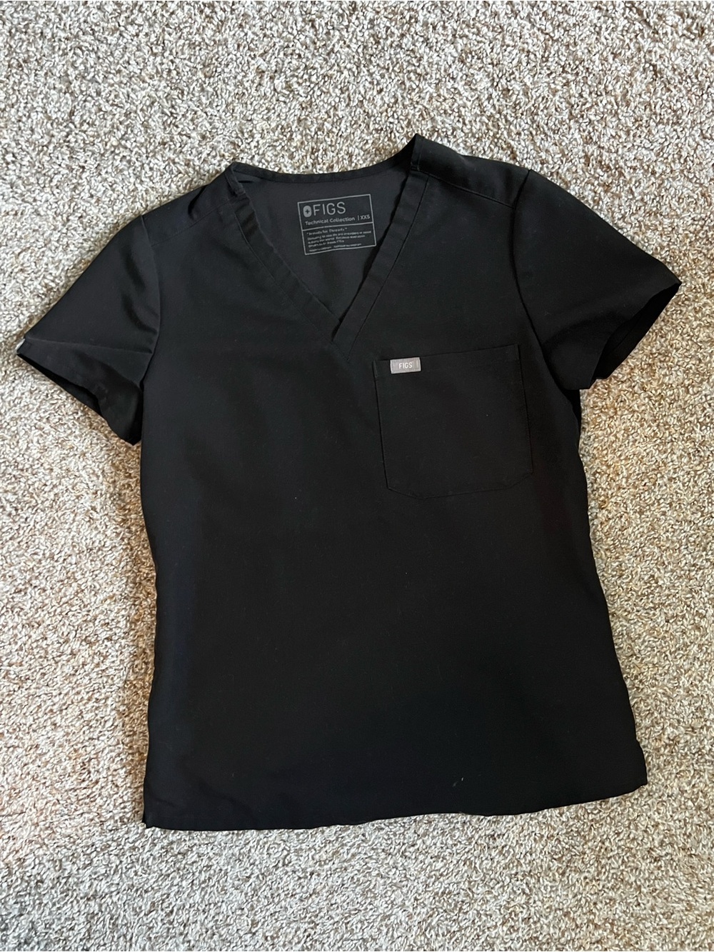 Figs Black Catarina One Pocket Scrub Top